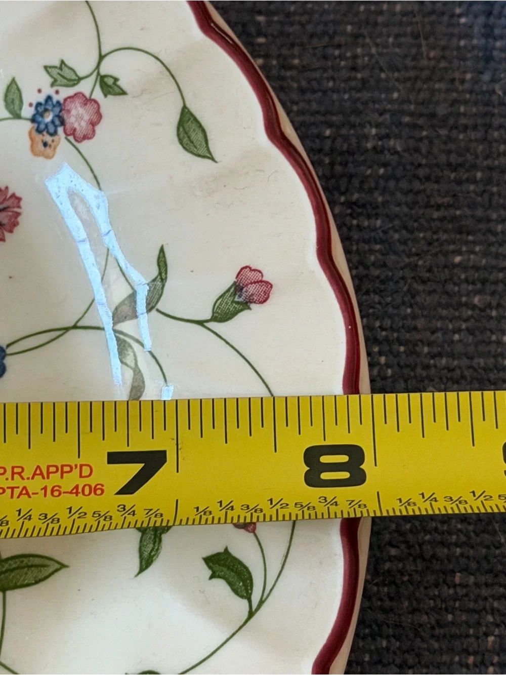 Staffordshire rim 8”